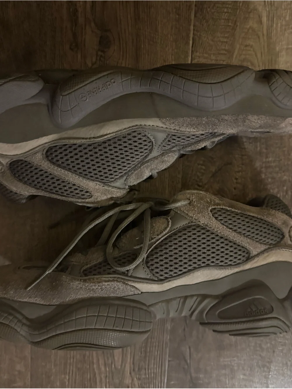 Adidas Yeezy 500 Lace Up Mens Grey Sneakers Casual Shoes Size 13